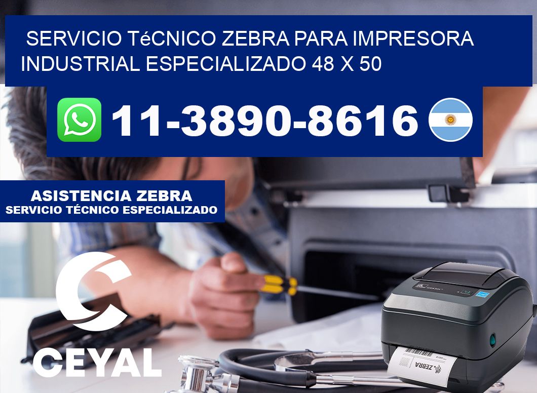 Servicio Técnico Zebra para Impresora Industrial Especializado 48 x 50