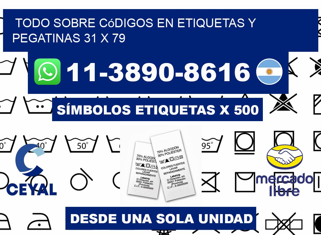 Todo sobre códigos en etiquetas y pegatinas 31 x 79