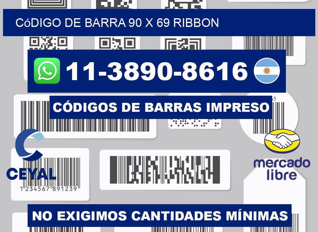 código de barra 90 x 69 ribbon