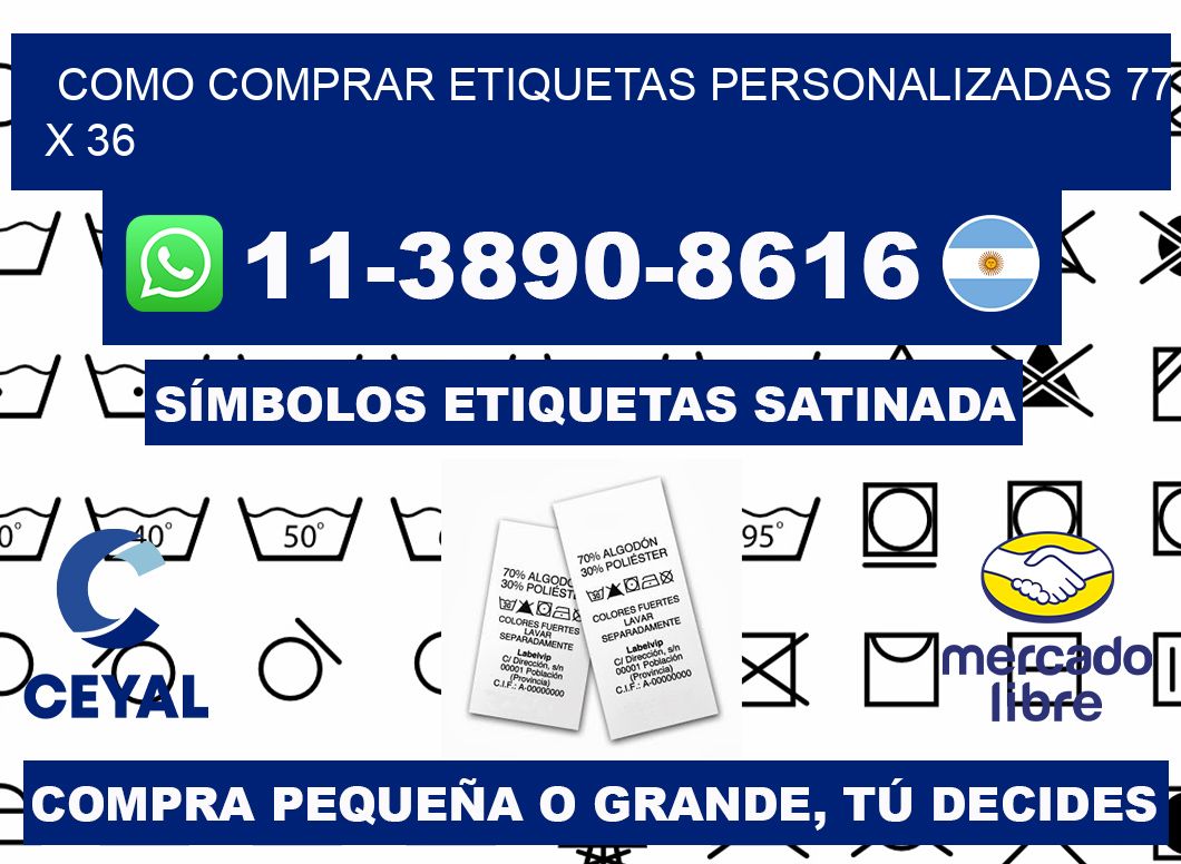 como comprar etiquetas personalizadas 77 x 36