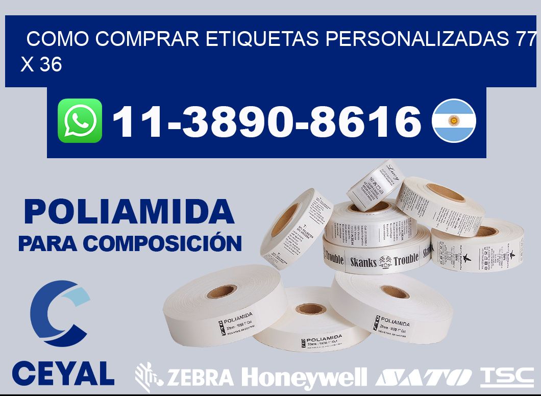 como comprar etiquetas personalizadas 77 x 36