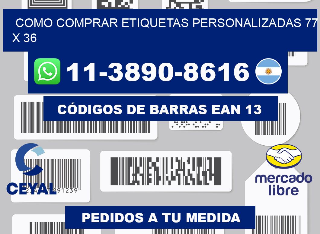como comprar etiquetas personalizadas 77 x 36