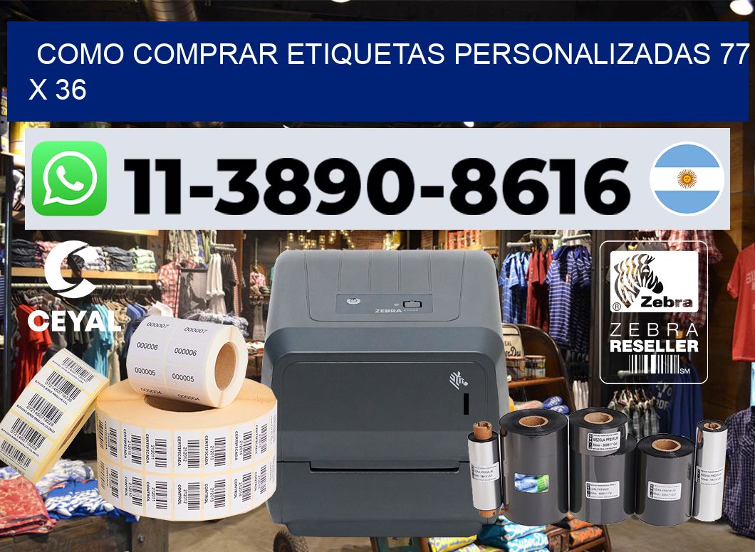 como comprar etiquetas personalizadas 77 x 36
