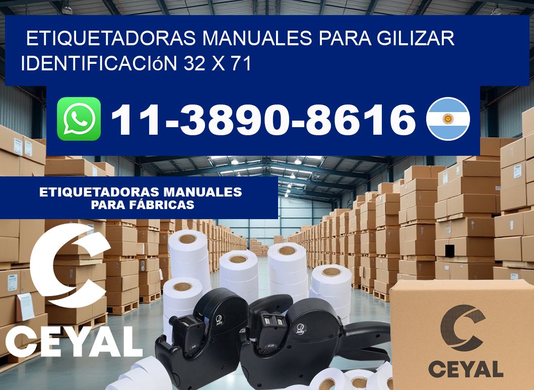 etiquetadoras manuales para gilizar identificación 32 x 71