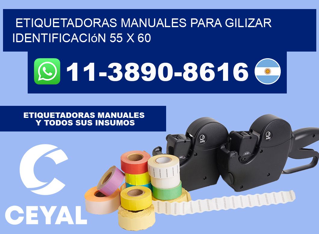 etiquetadoras manuales para gilizar identificación 55 x 60