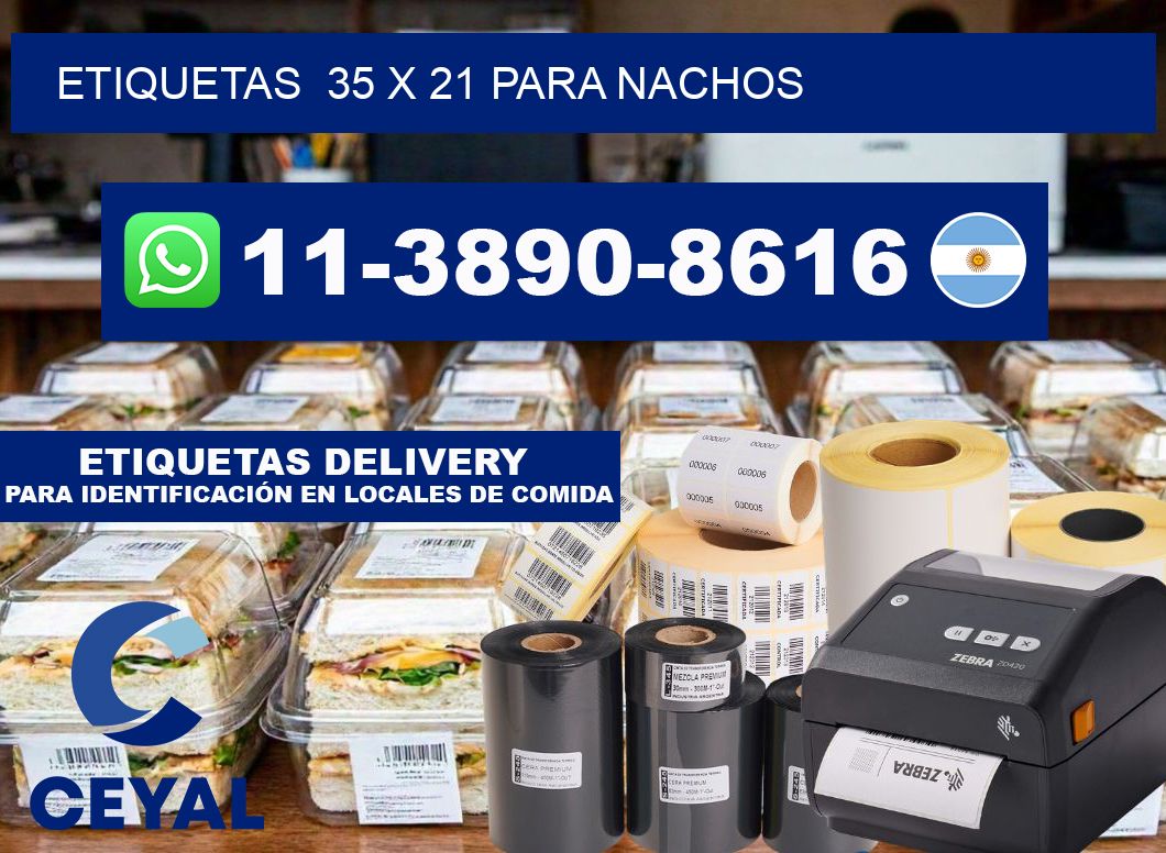 etiquetas 35 x 21 para Nachos