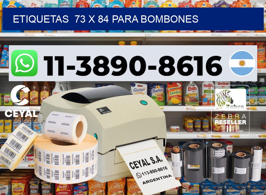 etiquetas  73 x 84 para Bombones