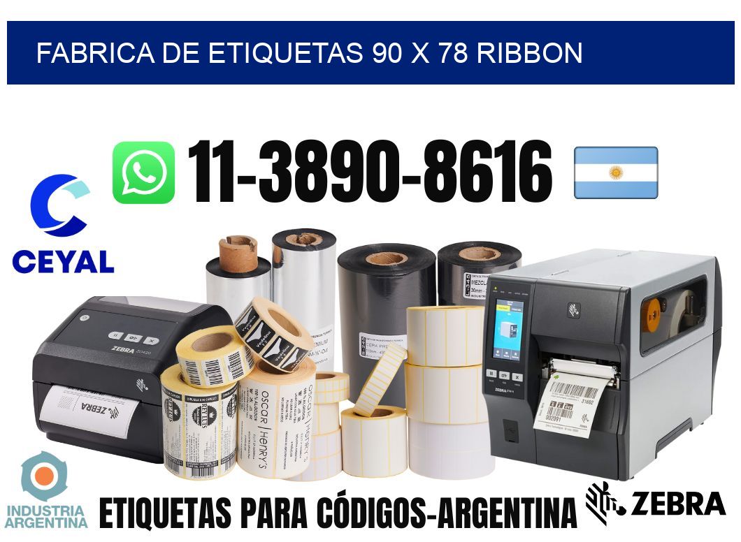 fabrica de etiquetas 90 x 78 ribbon