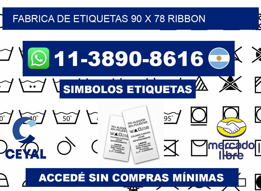 fabrica de etiquetas 90 x 78 ribbon