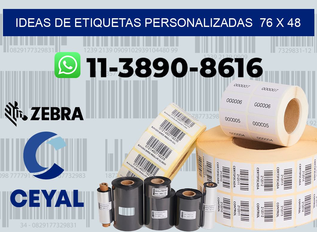 ideas de etiquetas personalizadas 76 x 48