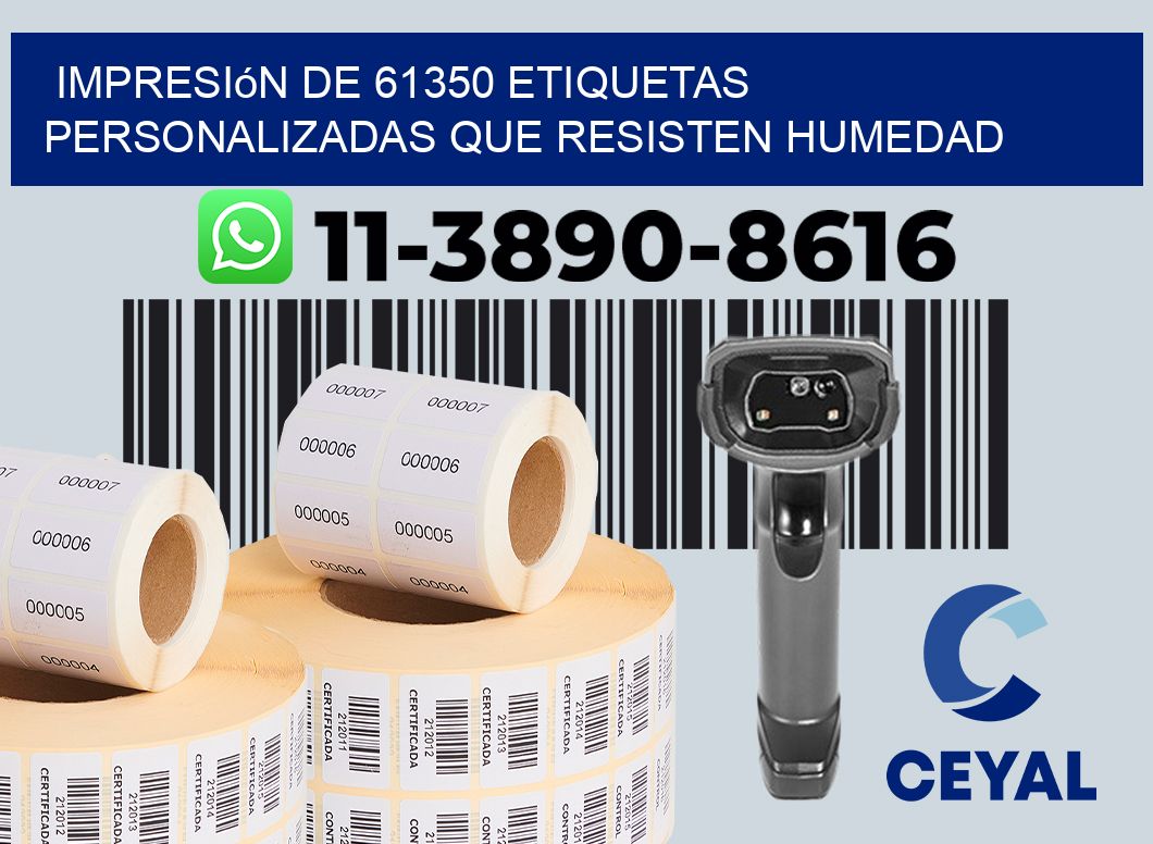 impresión de 61350 etiquetas personalizadas que resisten humedad