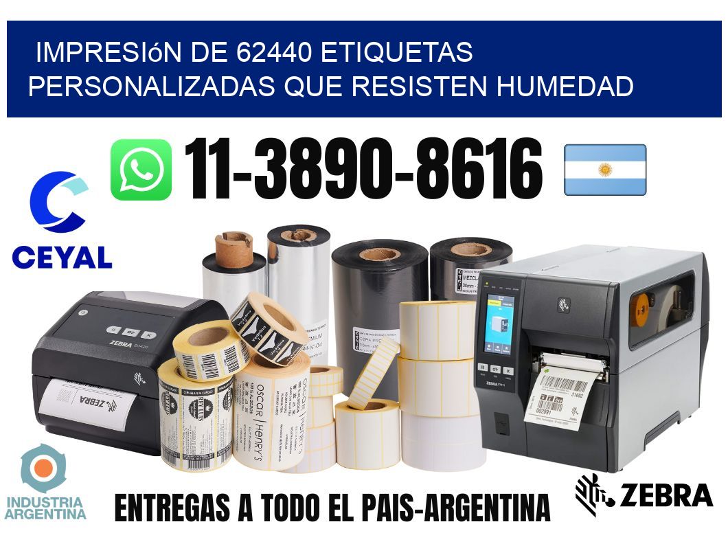 impresión de 62440 etiquetas personalizadas que resisten humedad