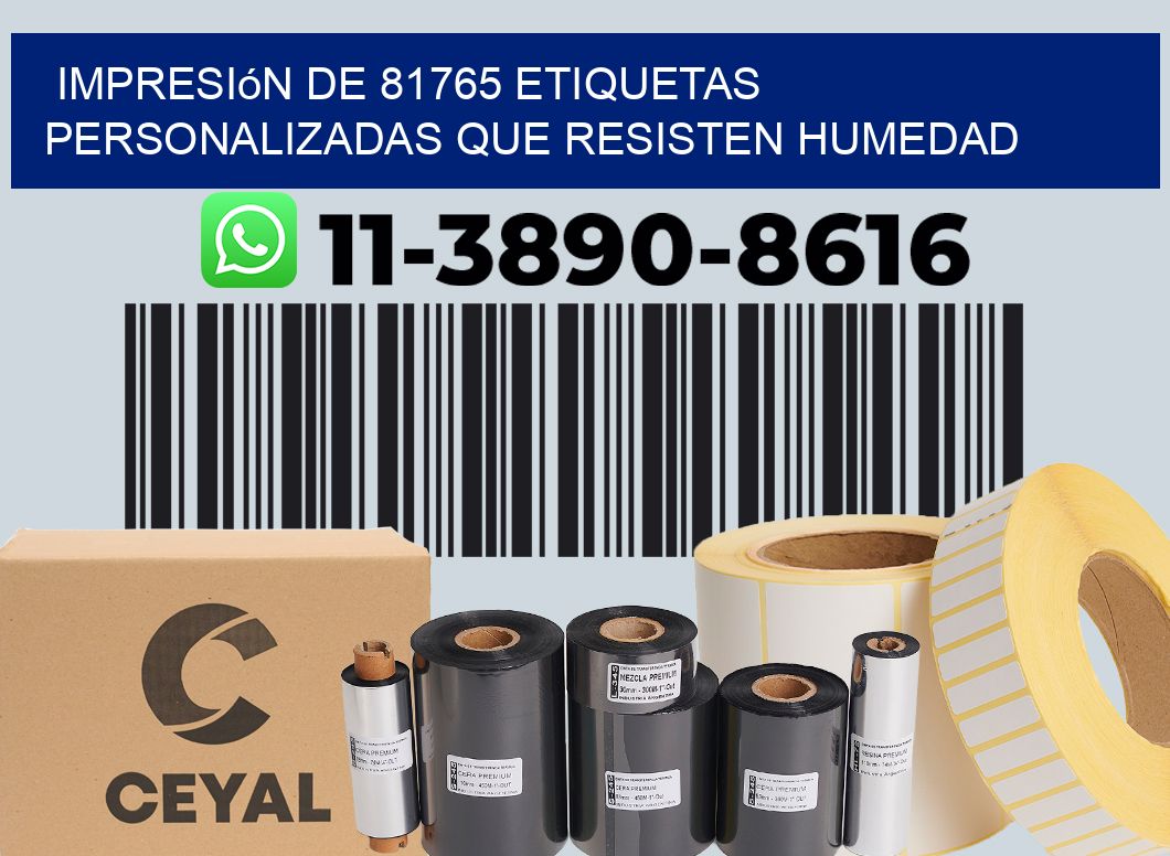 impresión de 81765 etiquetas personalizadas que resisten humedad
