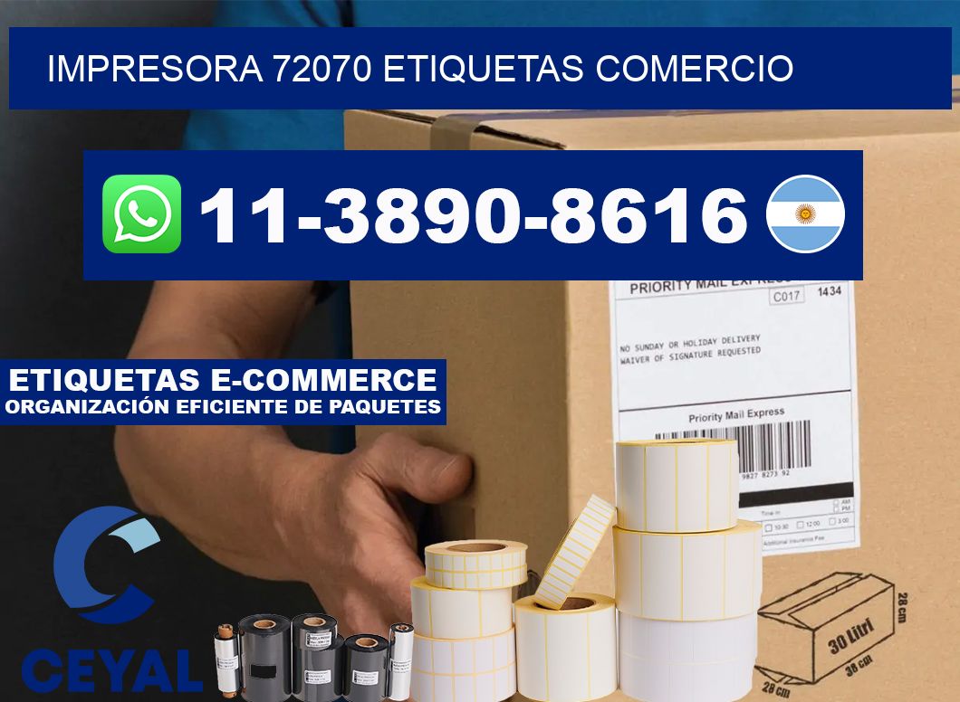 impresora 72070 etiquetas comercio