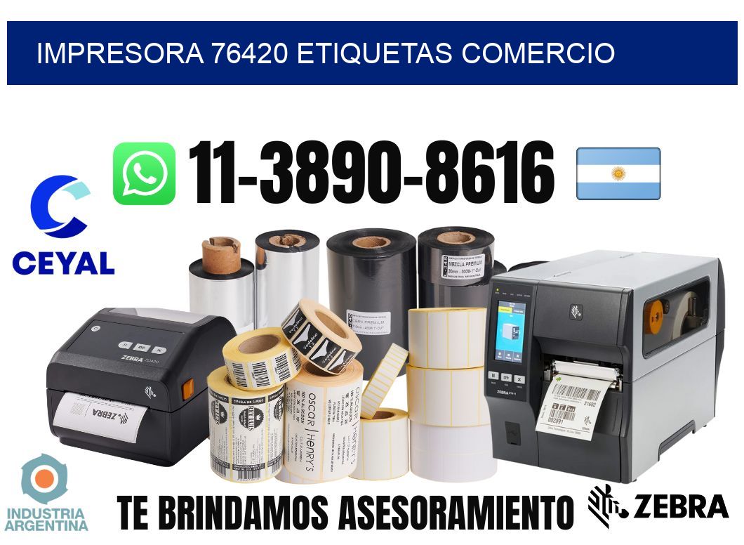 impresora 76420 etiquetas comercio
