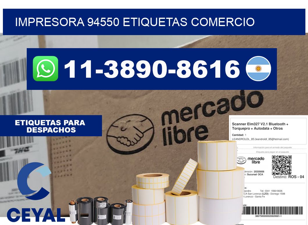 impresora 94550 etiquetas comercio