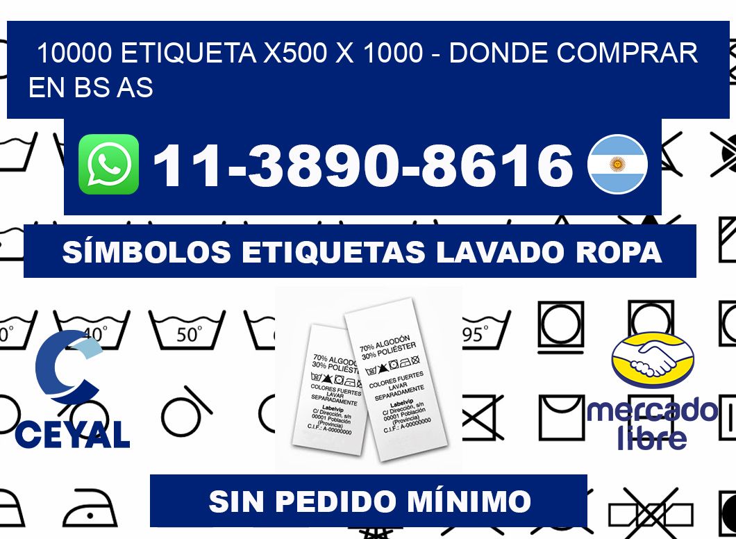 10000 etiqueta x500 x 1000 - Donde Comprar en bs as