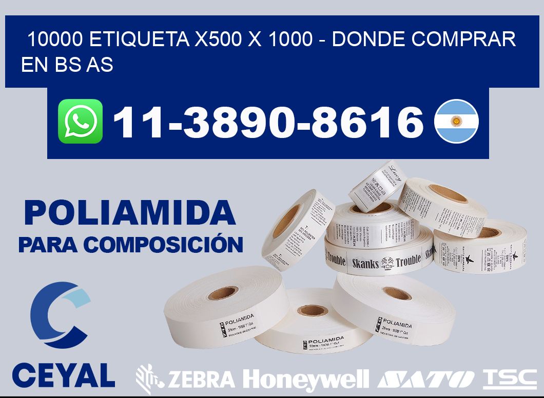 10000 etiqueta x500 x 1000 - Donde Comprar en bs as