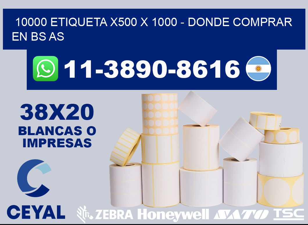 10000 etiqueta x500 x 1000 - Donde Comprar en bs as