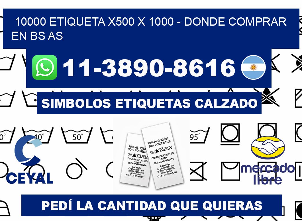 10000 etiqueta x500 x 1000 - Donde Comprar en bs as