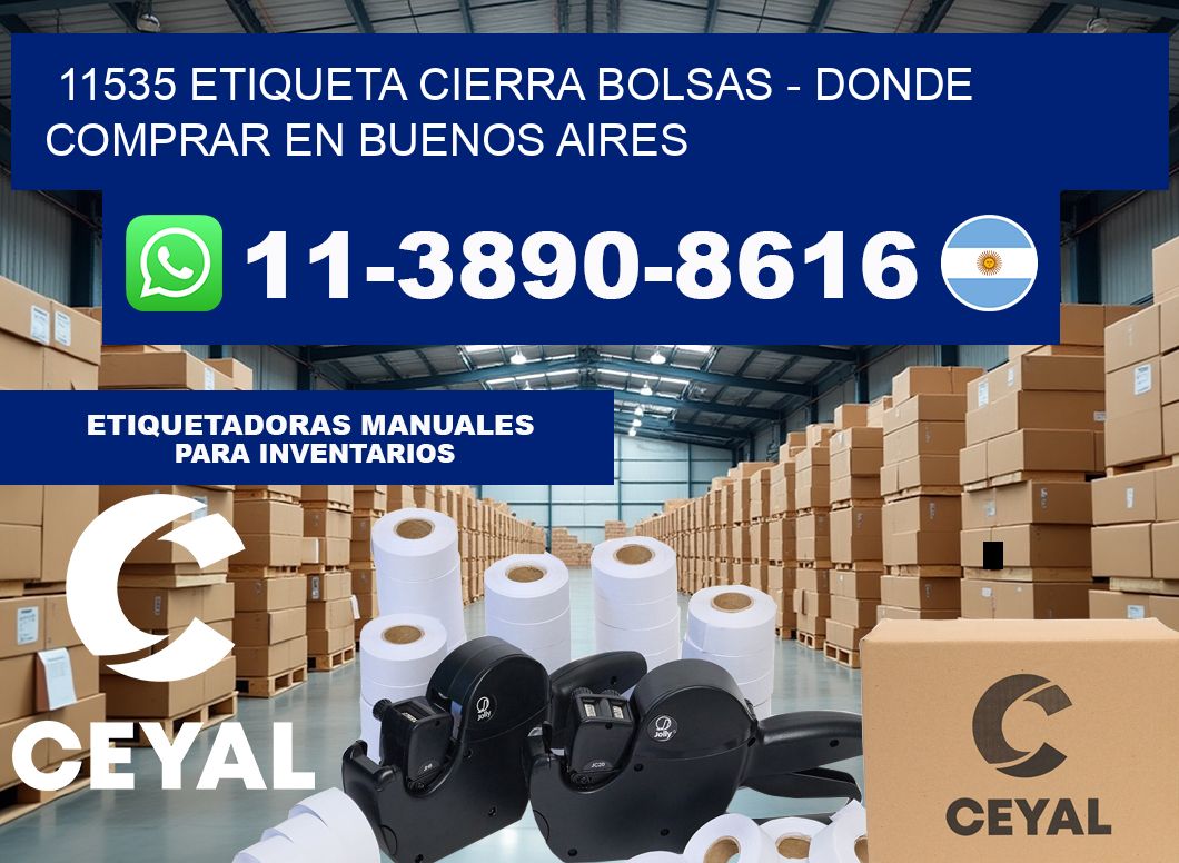 11535 etiqueta Cierra Bolsas – Donde Comprar en Buenos Aires