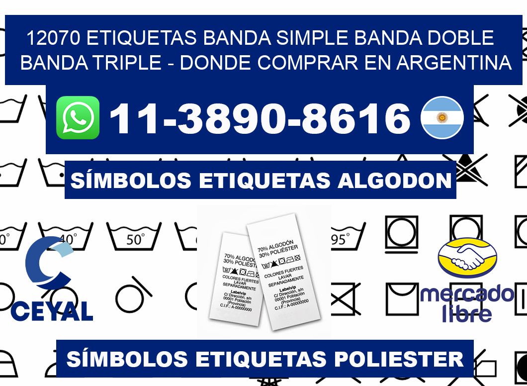 12070 etiquetas banda simple banda doble banda triple - Donde Comprar en Argentina