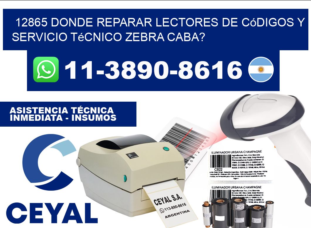 12865 donde reparar Lectores de Códigos y Servicio Técnico zebra Caba?