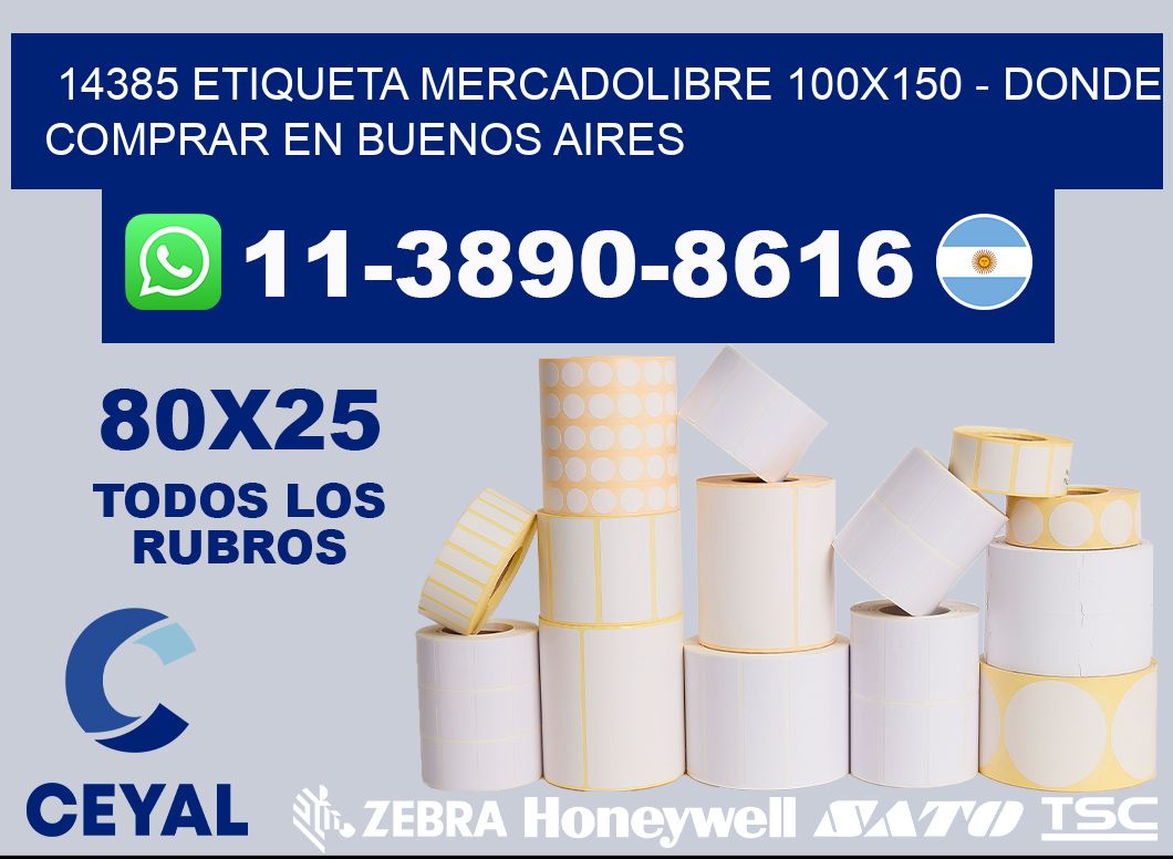 14385 etiqueta MercadoLibre 100x150 - Donde Comprar en Buenos Aires