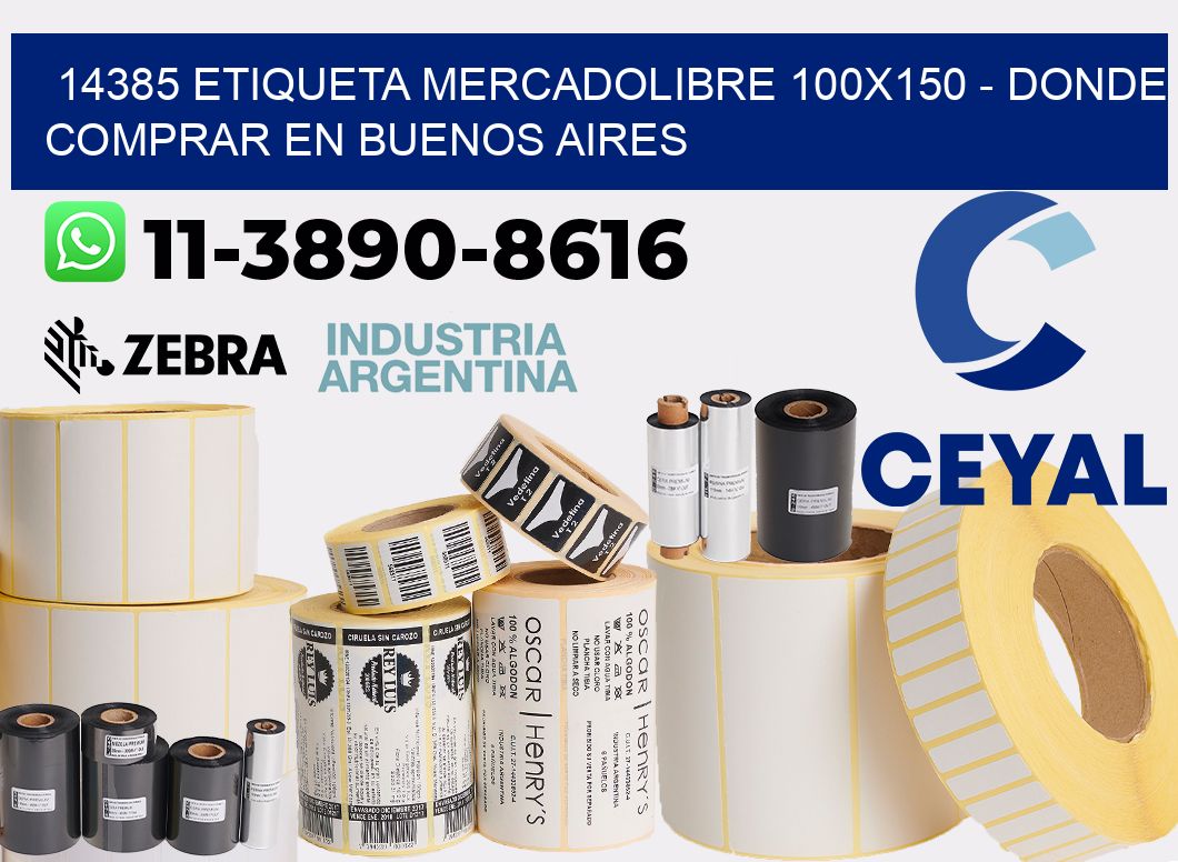 14385 etiqueta MercadoLibre 100x150 - Donde Comprar en Buenos Aires