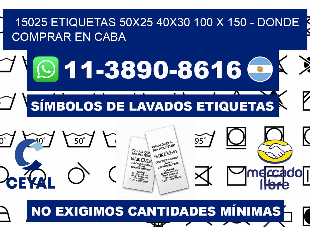 15025 etiquetas 50x25 40x30 100 x 150 - Donde Comprar en Caba