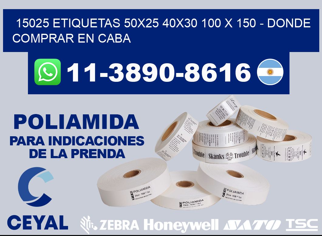 15025 etiquetas 50x25 40x30 100 x 150 - Donde Comprar en Caba