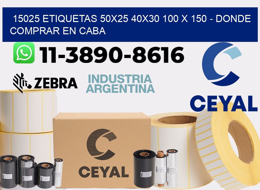 15025 etiquetas 50x25 40x30 100 x 150 - Donde Comprar en Caba