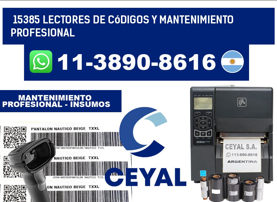 15385 Lectores de Códigos y Mantenimiento Profesional