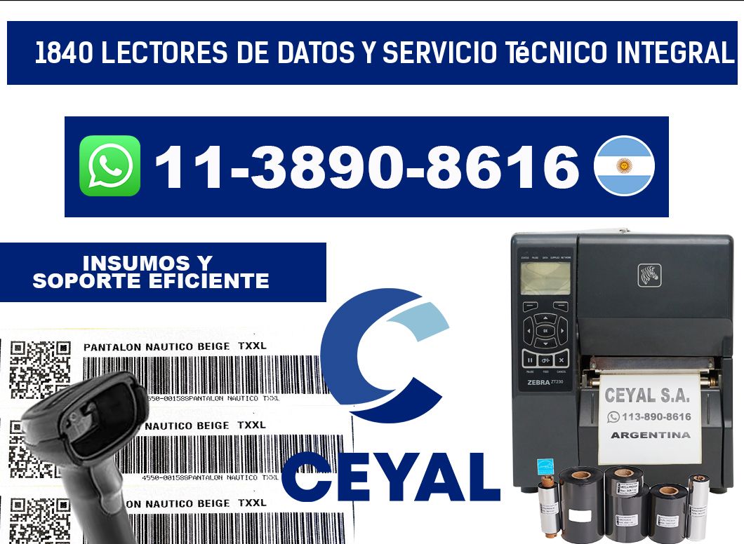 1840 Lectores de Datos y Servicio Técnico Integral