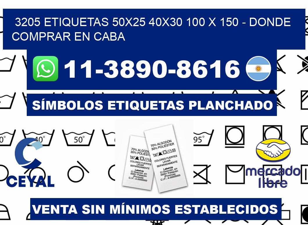 3205 etiquetas 50x25 40x30 100 x 150 - Donde Comprar en Caba