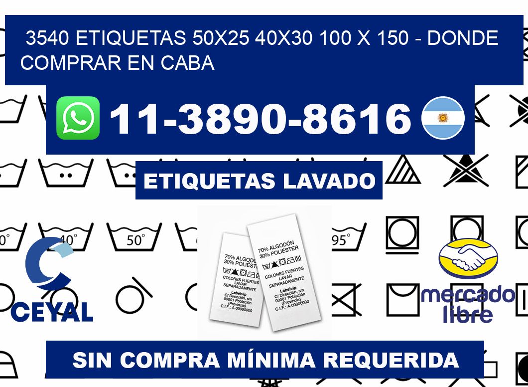 3540 etiquetas 50x25 40x30 100 x 150 - Donde Comprar en Caba