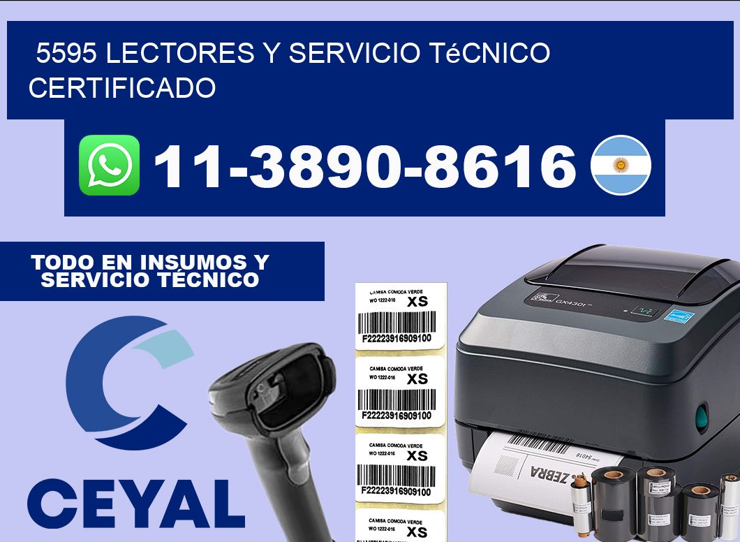 5595 Lectores y Servicio Técnico Certificado