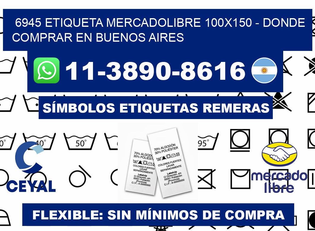 6945 etiqueta MercadoLibre 100x150 - Donde Comprar en Buenos Aires