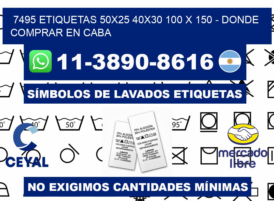 7495 etiquetas 50x25 40x30 100 x 150 - Donde Comprar en Caba