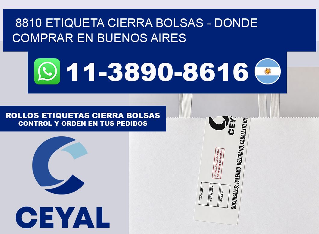 8810 etiqueta Cierra Bolsas – Donde Comprar en Buenos Aires