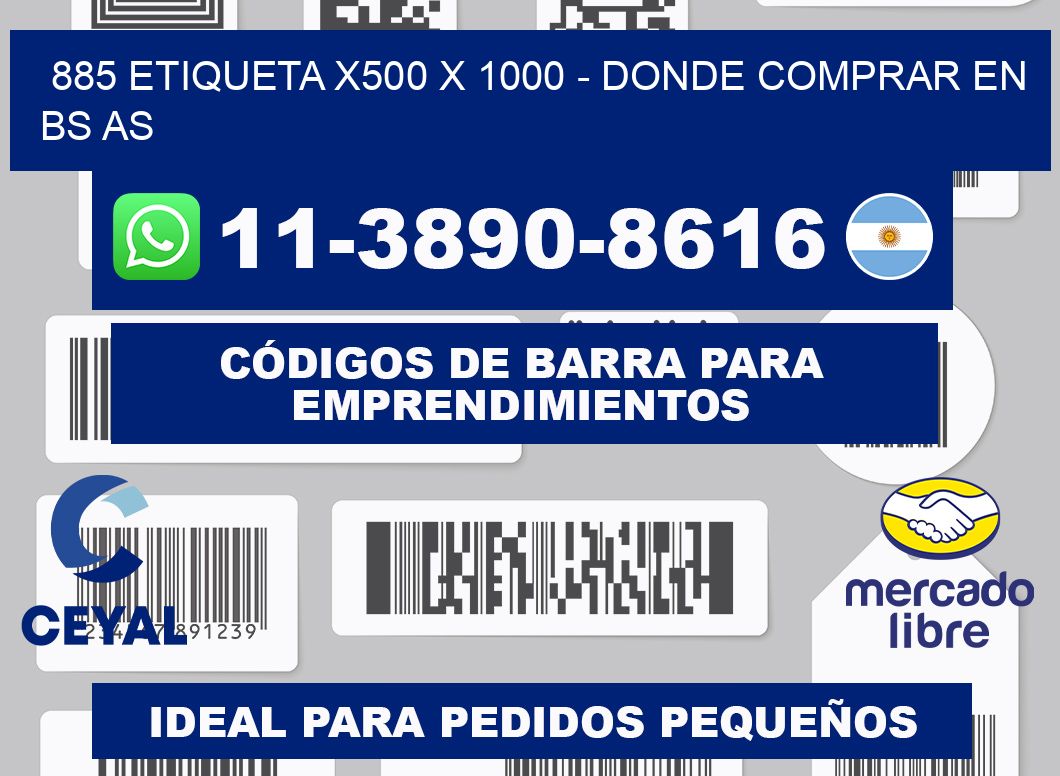 885 etiqueta x500 x 1000 - Donde Comprar en bs as