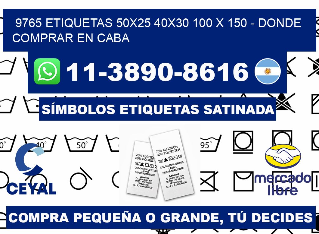 9765 etiquetas 50x25 40x30 100 x 150 - Donde Comprar en Caba