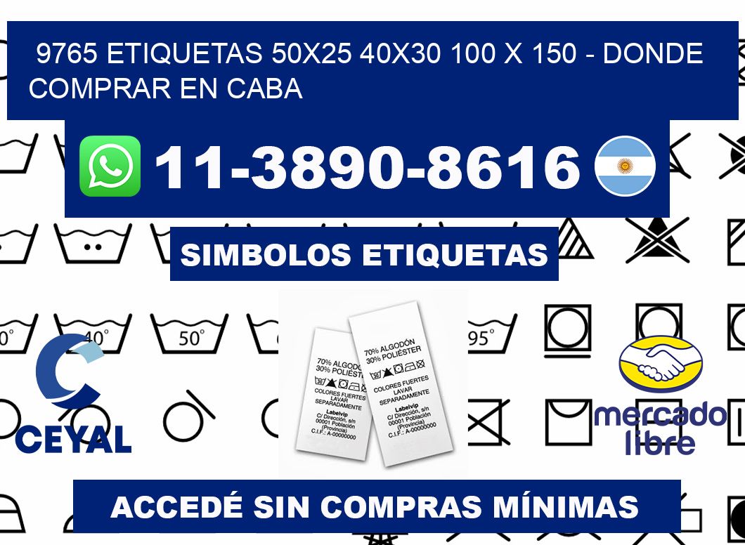 9765 etiquetas 50x25 40x30 100 x 150 - Donde Comprar en Caba