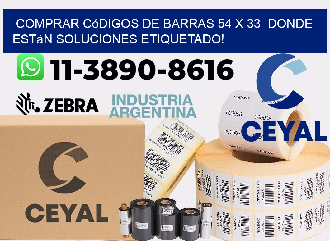 Comprar códigos de barras 54 x 33  donde están soluciones etiquetado!
