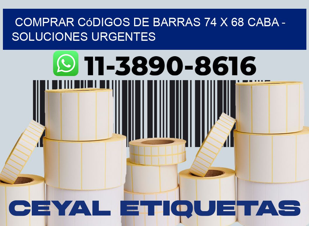 Comprar códigos de barras 74 x 68 CABA - soluciones urgentes