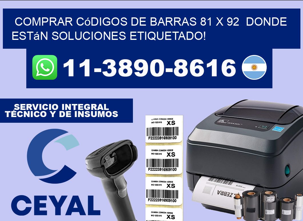 Comprar códigos de barras 81 x 92  donde están soluciones etiquetado!