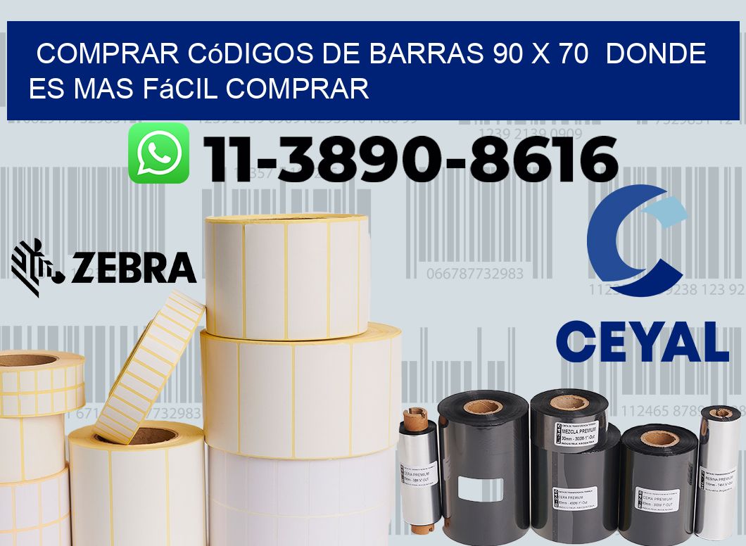 Comprar códigos de barras 90 x 70  Donde es mas fácil comprar