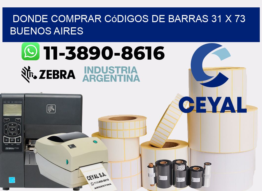 Donde Comprar códigos de barras 31 x 73  Buenos Aires