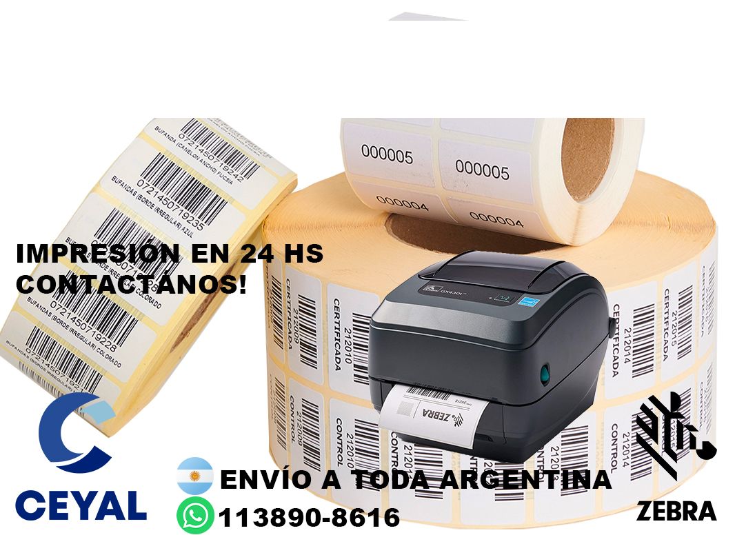 Donde Comprar etiquetas térmicas 23 x 77? Buenos Aires - Stock permanente