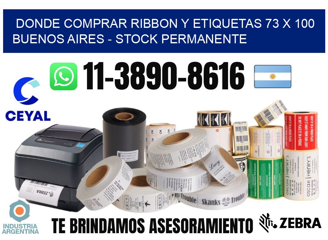 Donde Comprar ribbon y etiquetas 73 x 100 Buenos Aires - Stock permanente